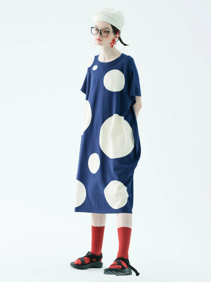 Élise Oversized Polka Dot Dress