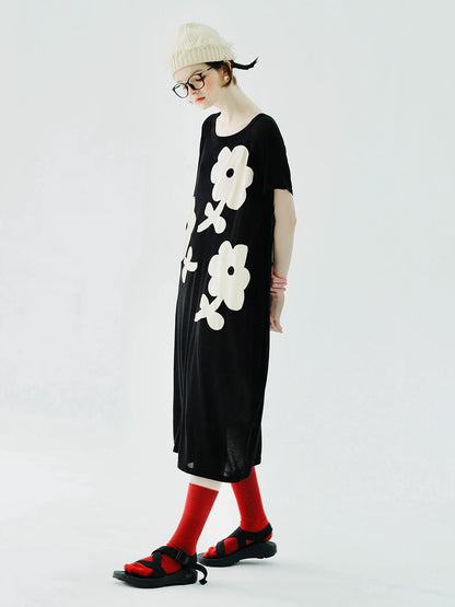 Gabrielle Floral Black Dress