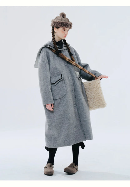 Elise Wool Blend Sailor Coat