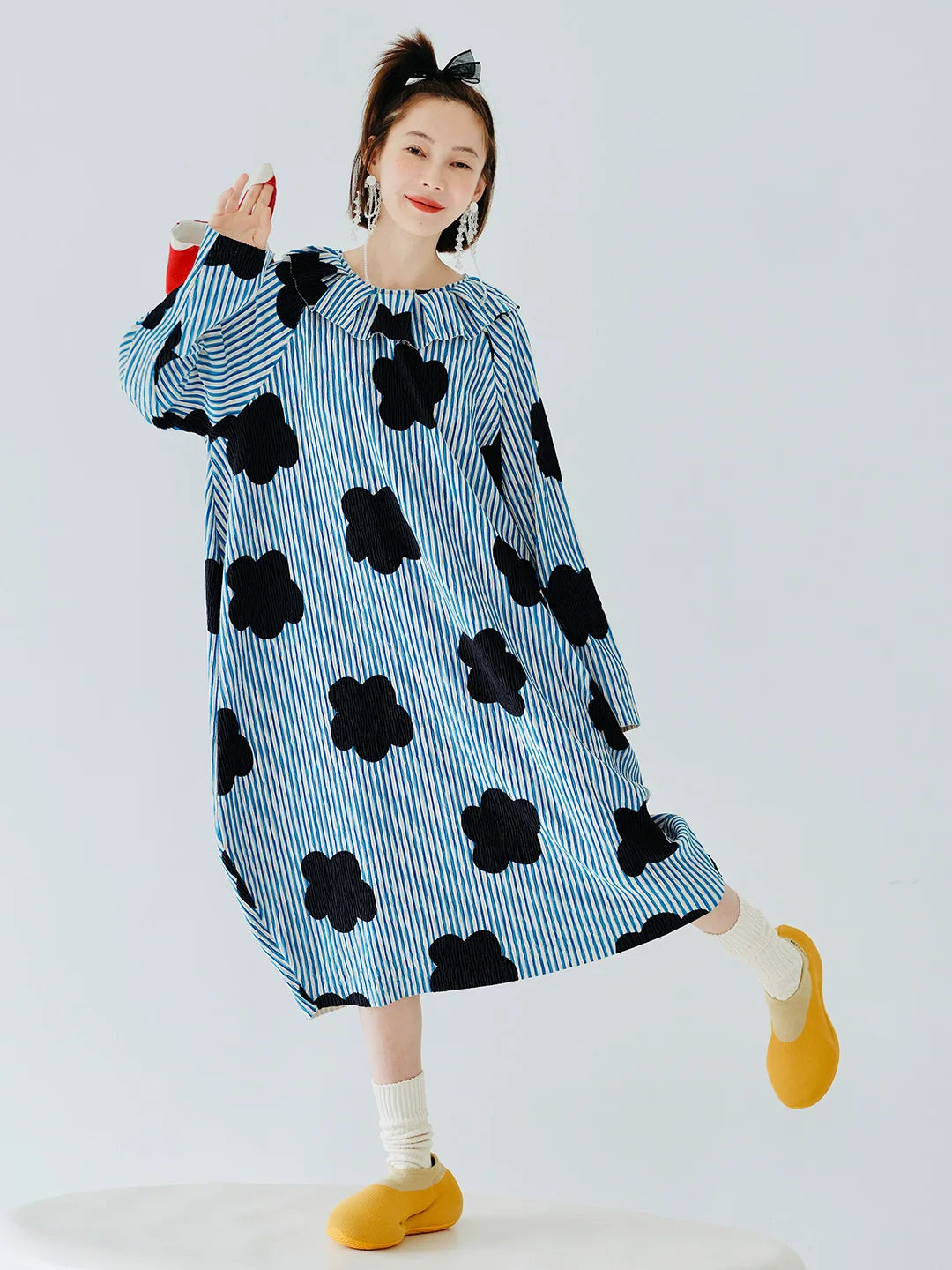 Emilie Floral Patch Dress