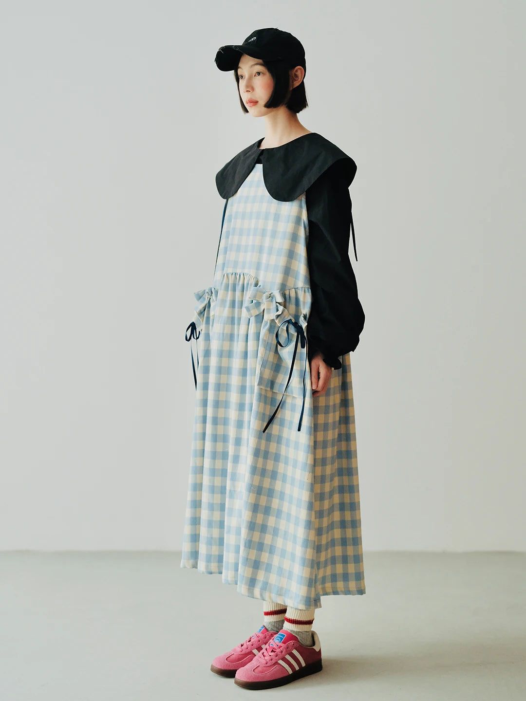 Amélie Gingham Layered Dress