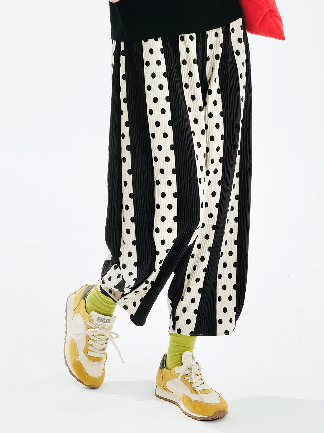 Black & White Striped and Polka Dot Lounge Pants