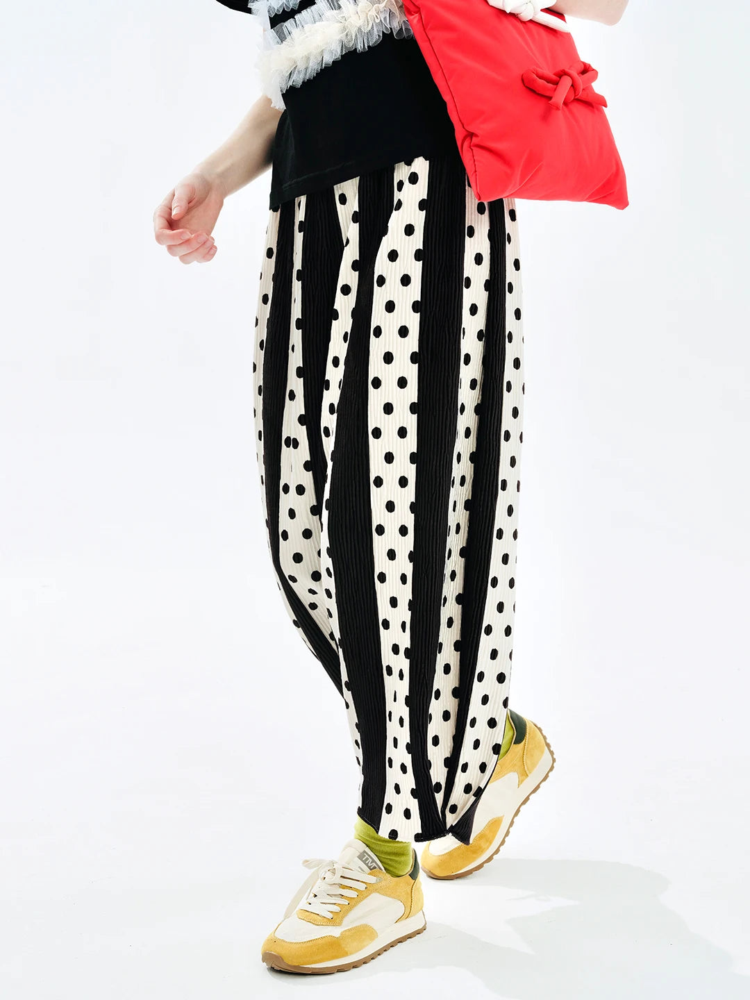 Black & White Striped and Polka Dot Lounge Pants