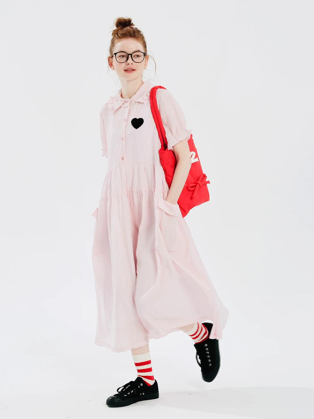 Cécile Pink Heart Dress