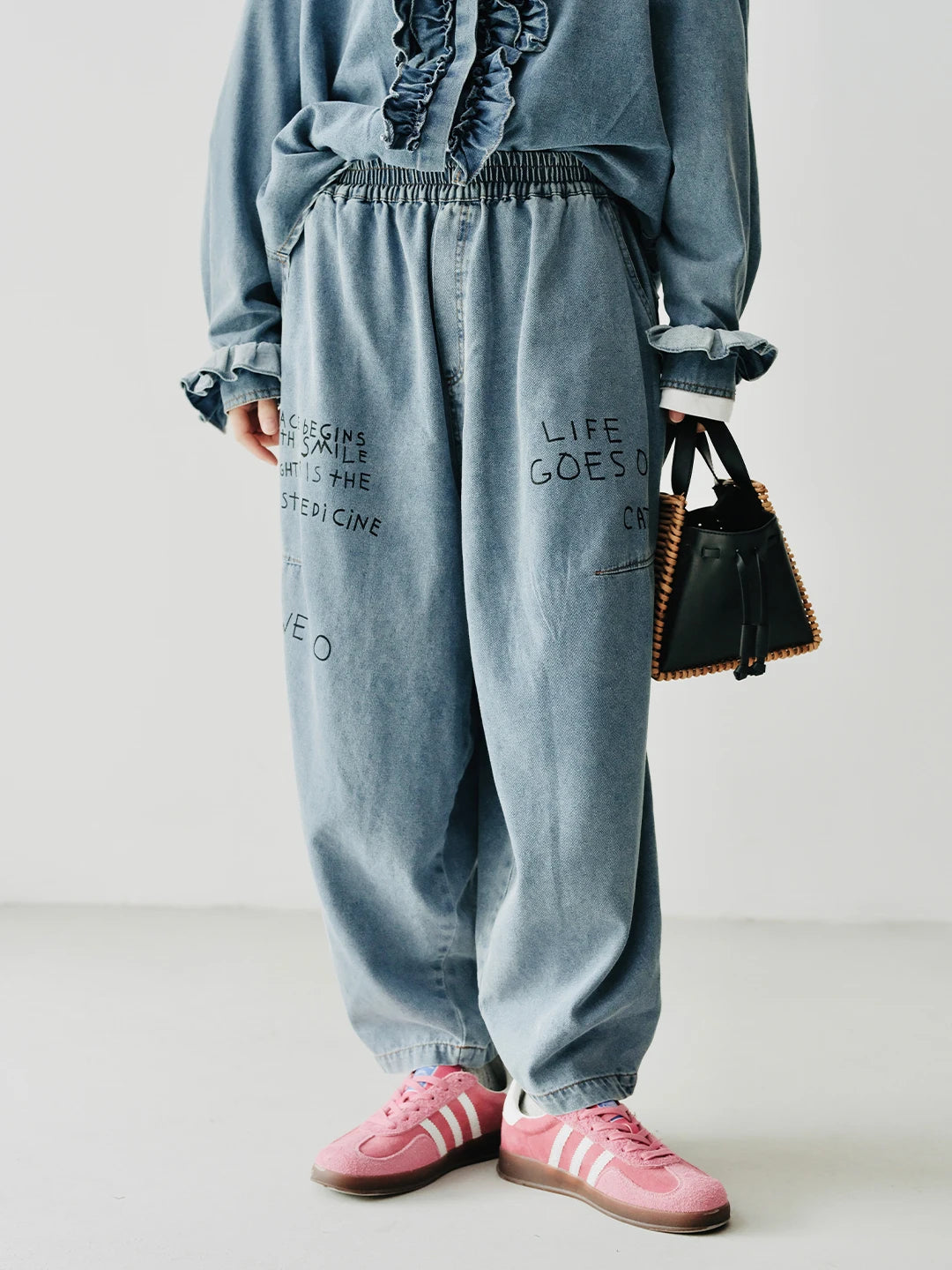 Graffiti Denim Lounge Pants
