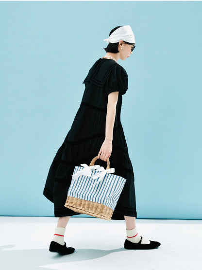 Juliette Black Tiered Dress