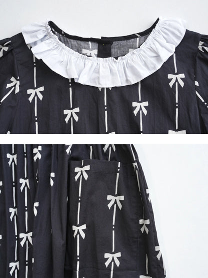 Lucie Bow-Embellished Midi Dress