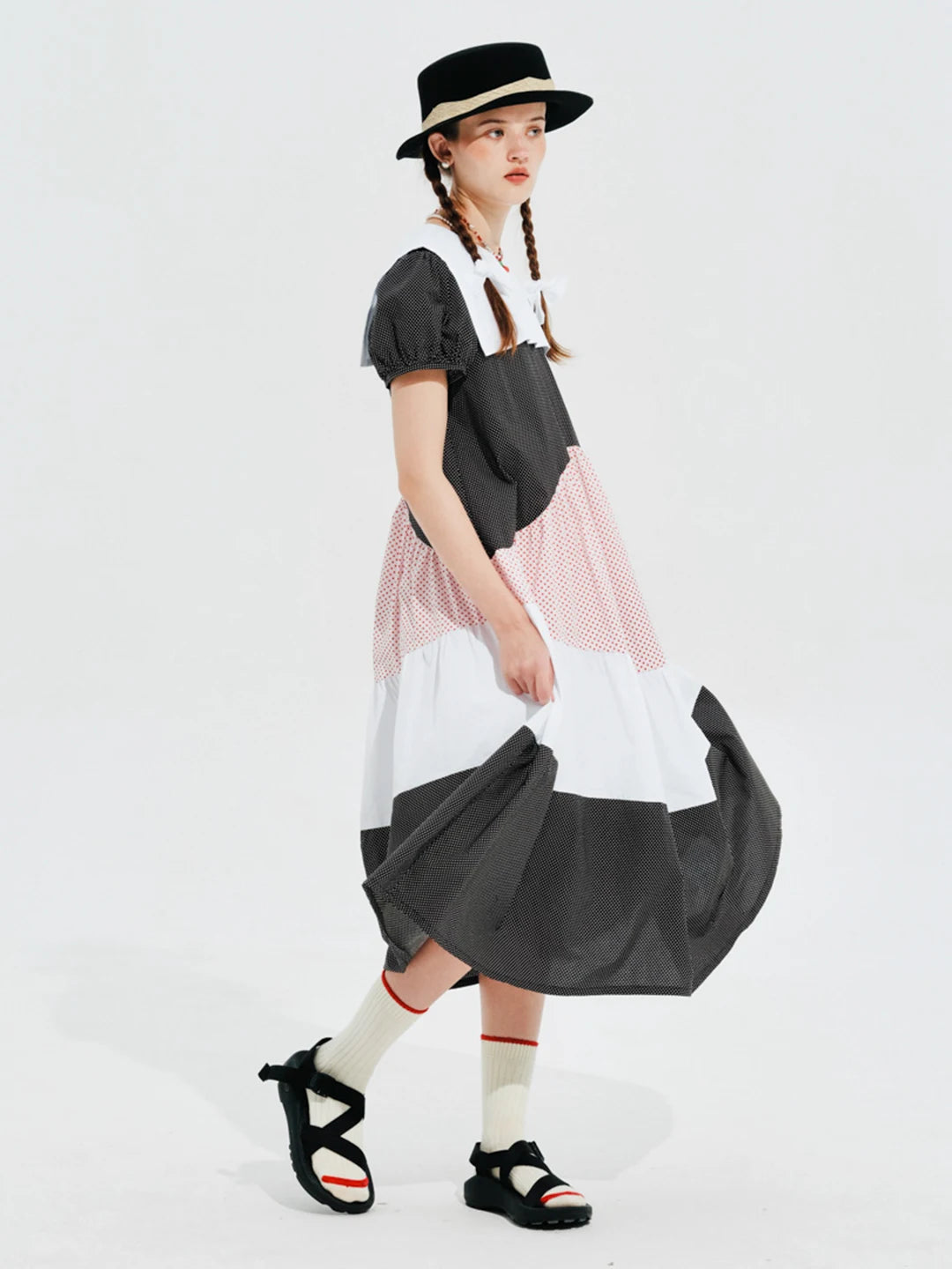 Gabrielle Patchwork Prairie Dress