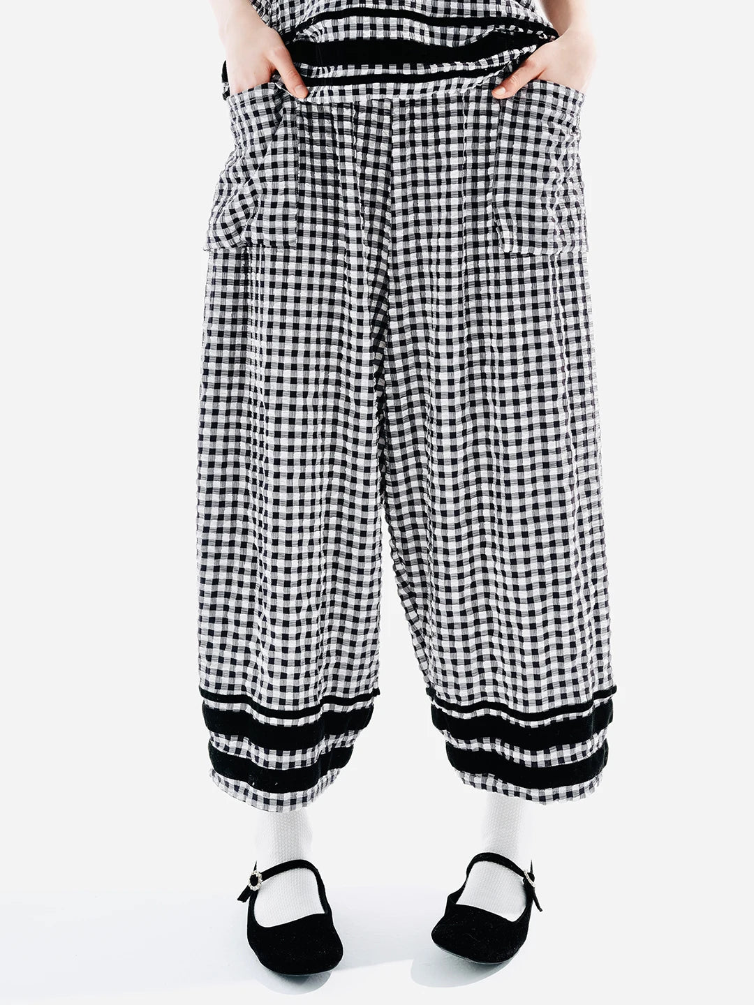 Black & White Gingham Lounge Pants