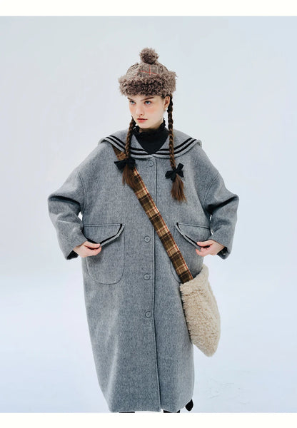 Elise Wool Blend Sailor Coat