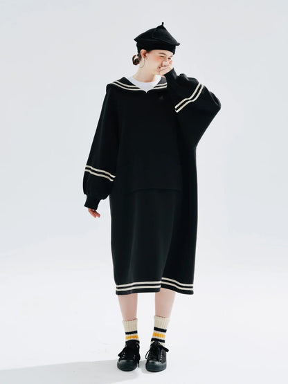Margaux Noir Sailor Dress
