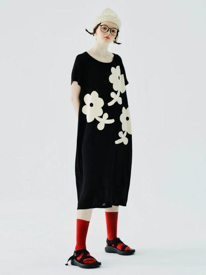 Gabrielle Floral Black Dress