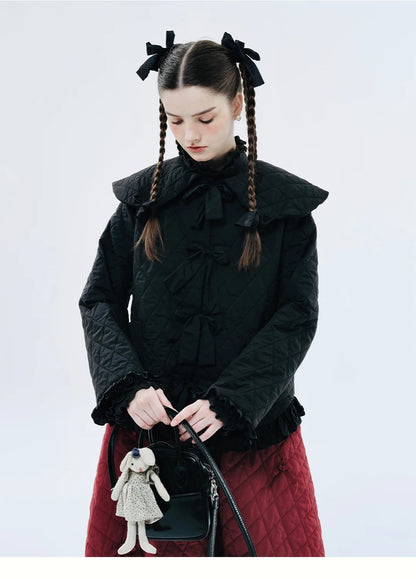 Colette Quilted Frill Jacket