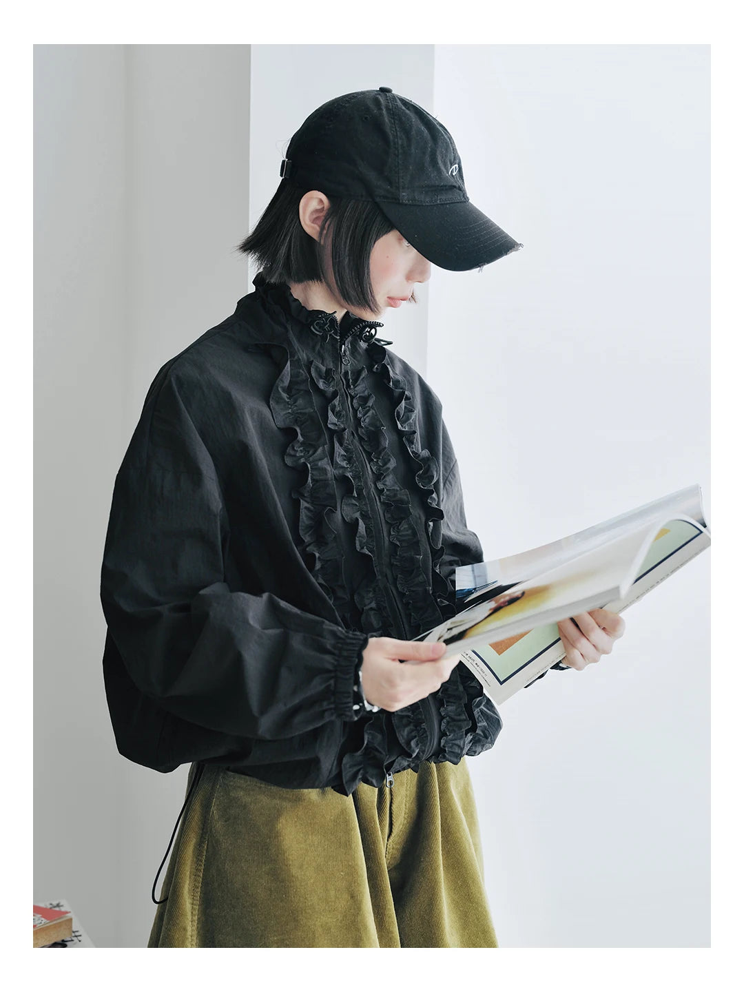 Camille Ruffle Trim Jacket