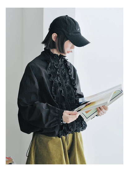 Camille Ruffle Trim Jacket