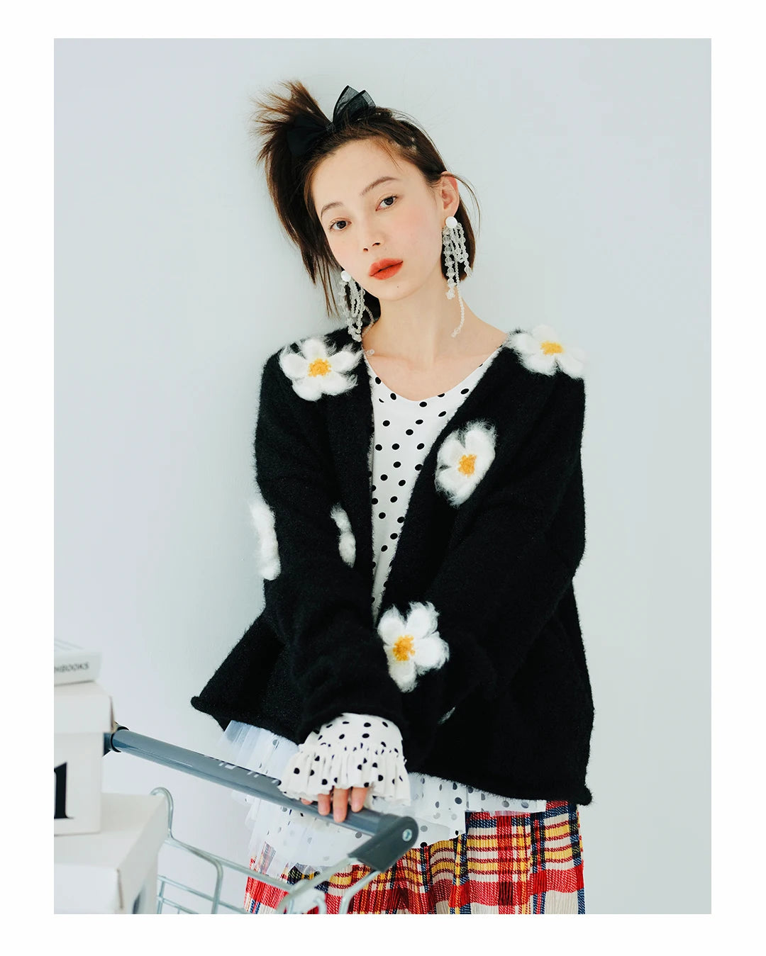 Camille Floral Accent Cardigan