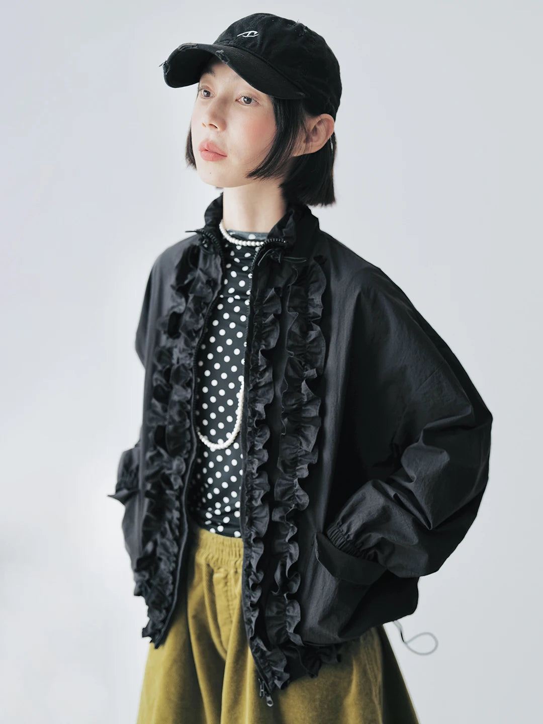 Camille Ruffle Trim Jacket