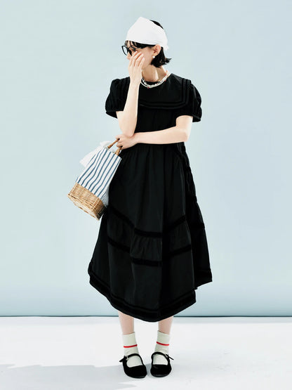 Juliette Black Tiered Dress