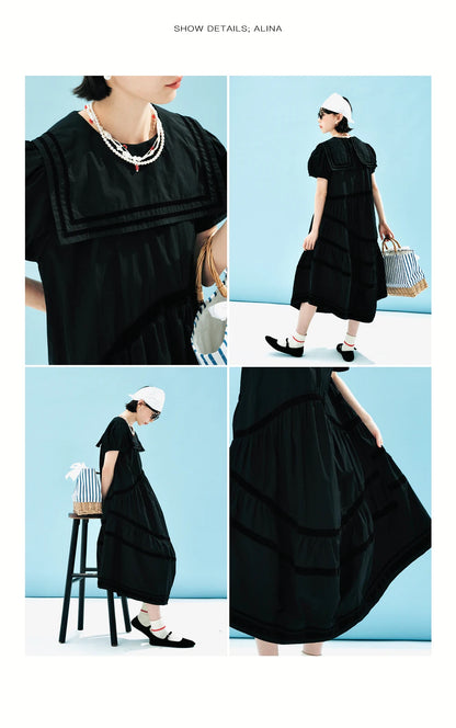 Juliette Black Tiered Dress