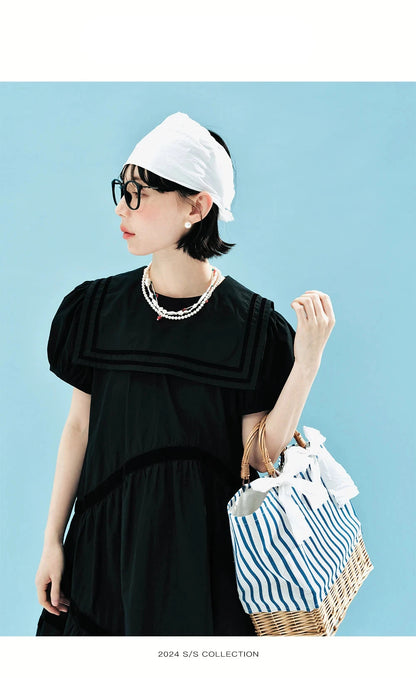 Juliette Black Tiered Dress