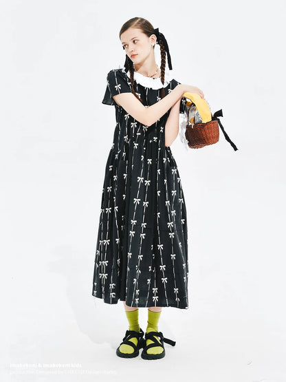 Lucie Bow-Embellished Midi Dress