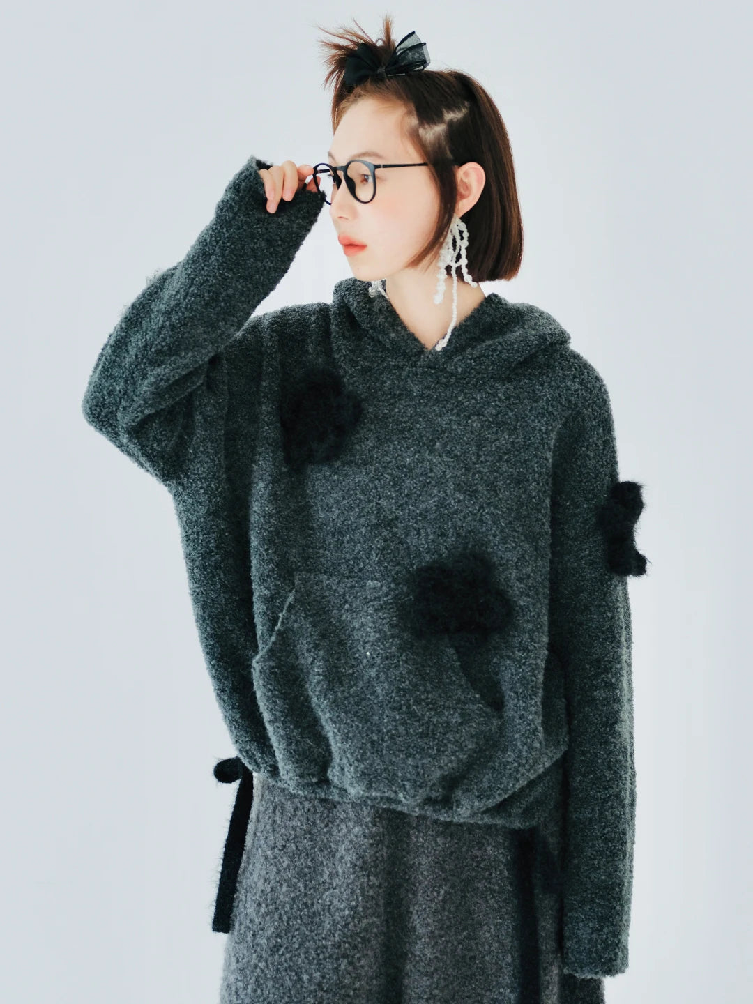 Isabelle Textured Hoodie