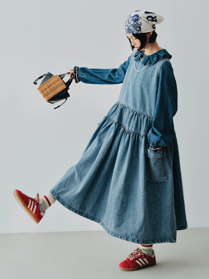 Élodie Sleeveless Denim Dress