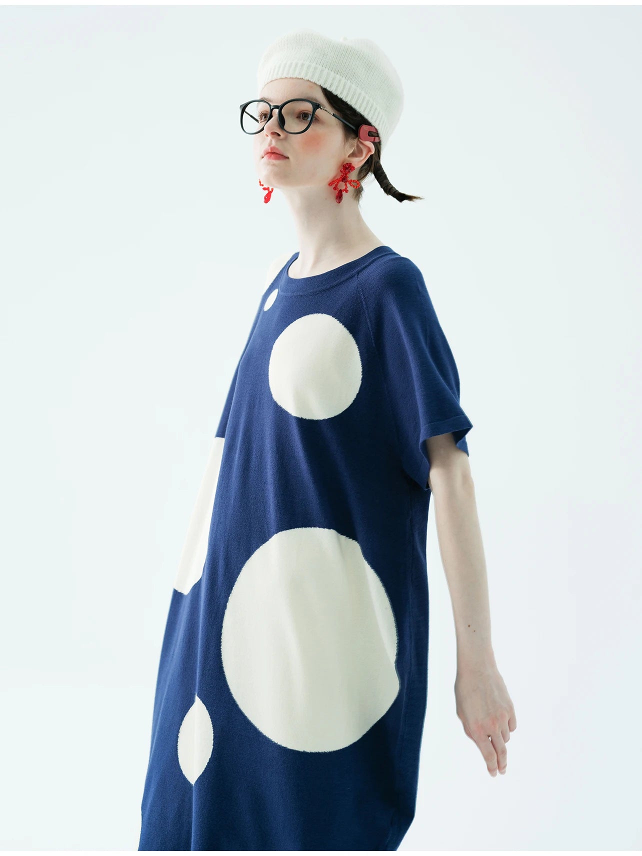 Élise Oversized Polka Dot Dress