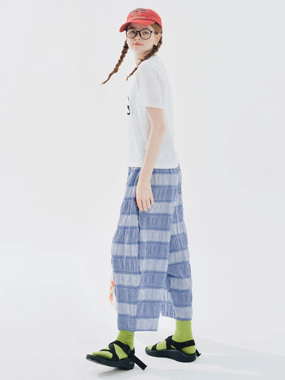 Striped Cotton Lounge Pants