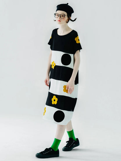 Marigold Striped Dress