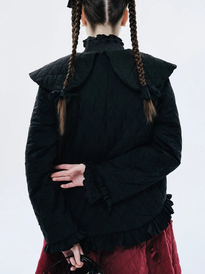 Colette Quilted Frill Jacket