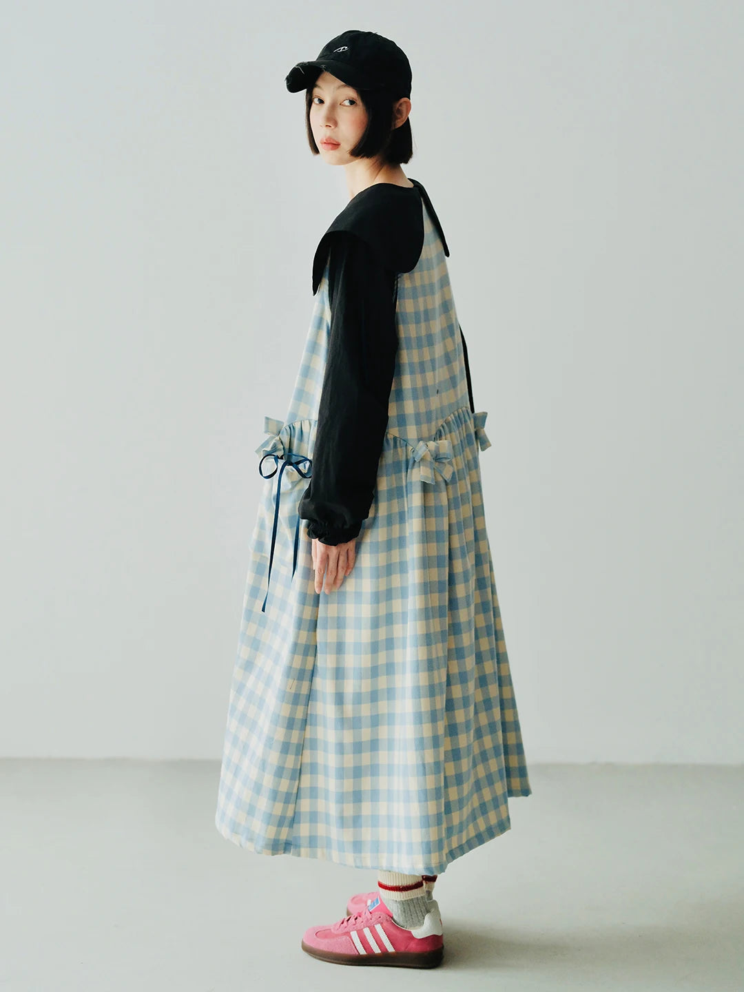 Amélie Gingham Layered Dress