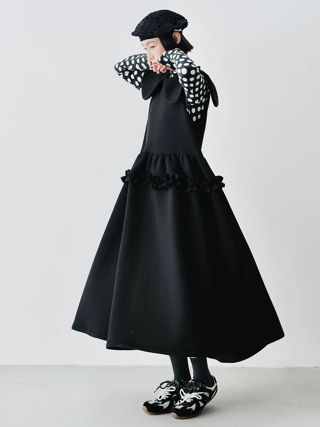 Amélie Ruffle Trim Dress