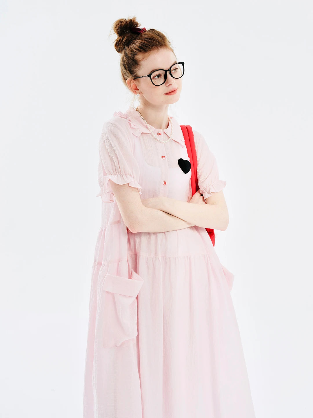 Cécile Pink Heart Dress