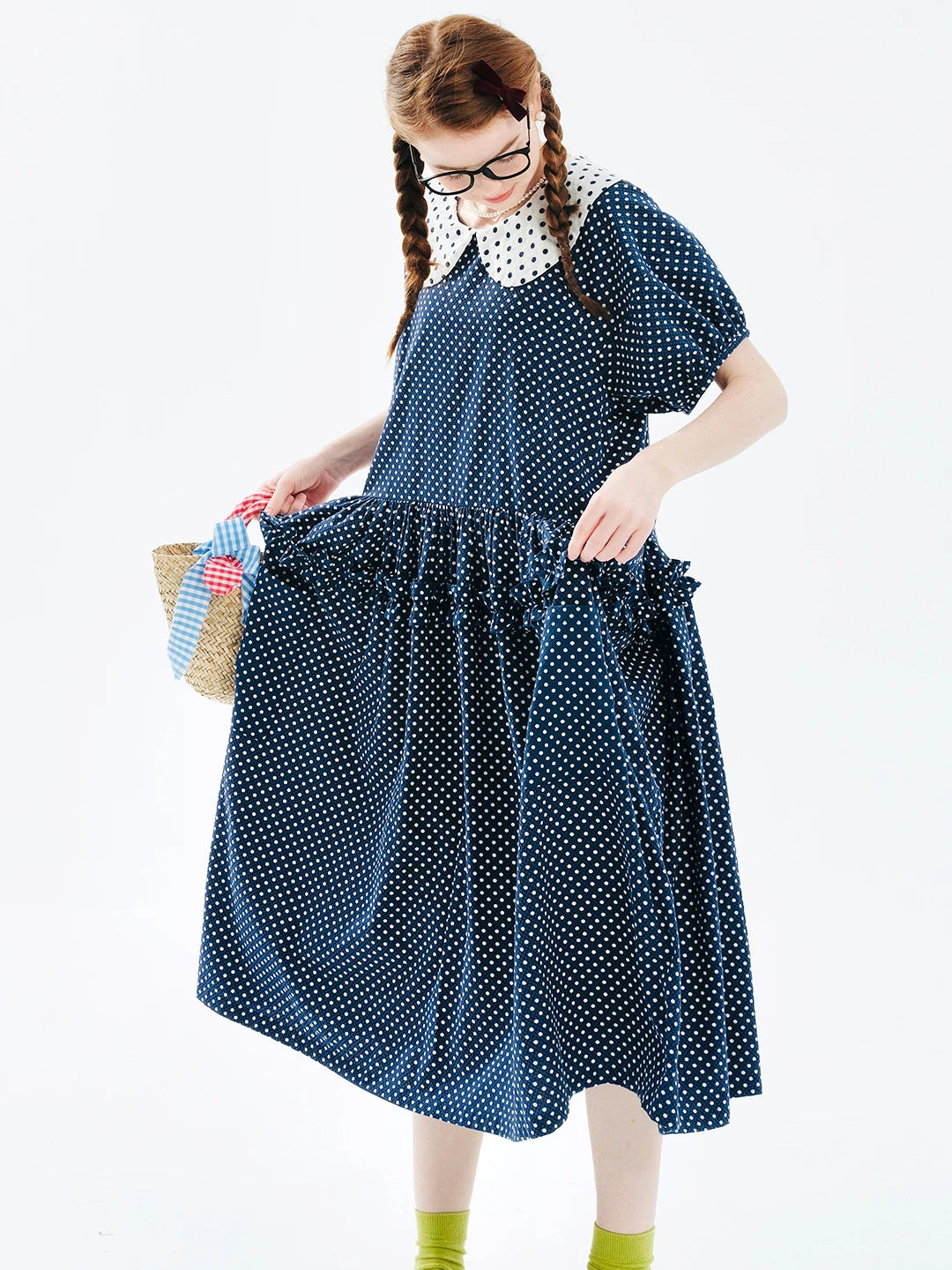 Elise Polka Dot Sailor Dress