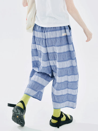Striped Cotton Lounge Pants