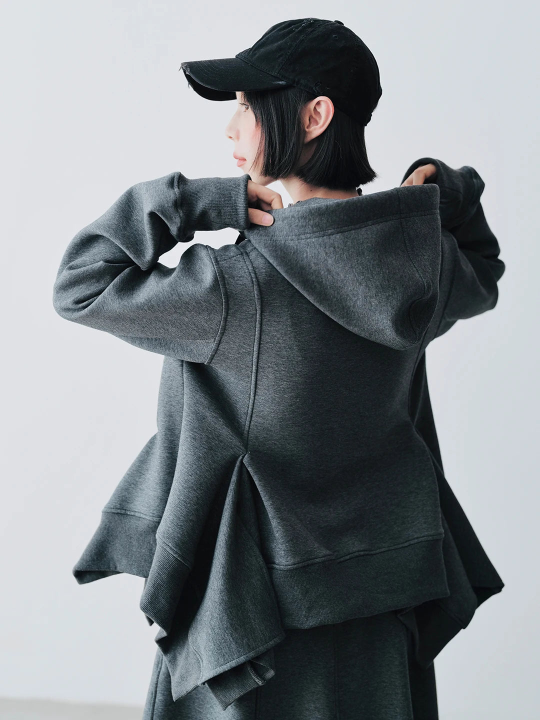 Charlotte Grey Zip-Up Hoodie