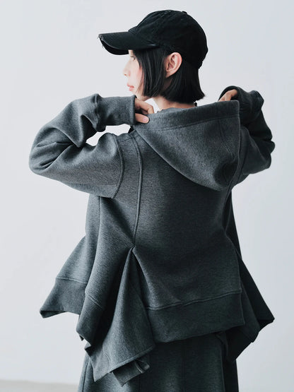 Charlotte Grey Zip-Up Hoodie