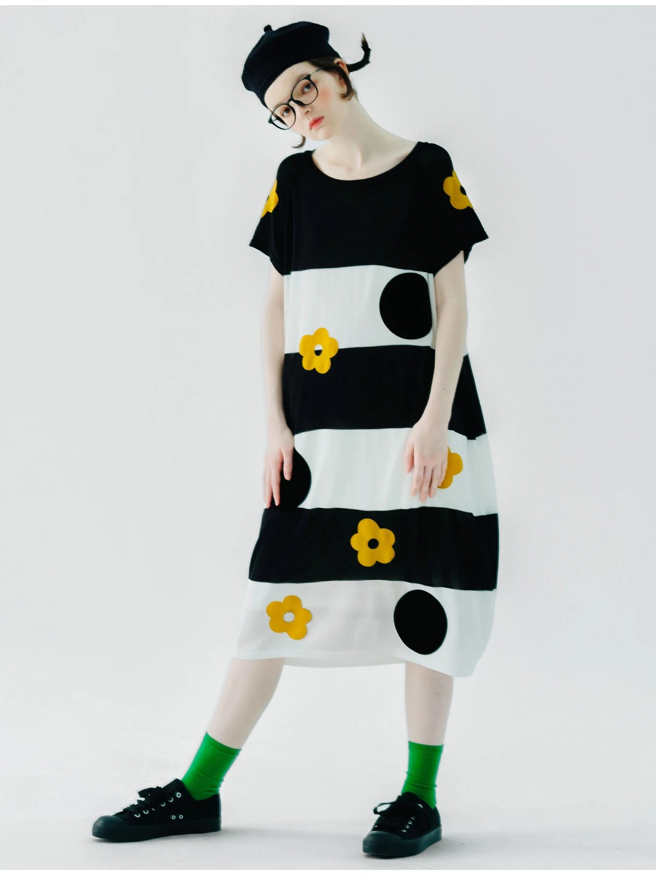 Marigold Striped Dress