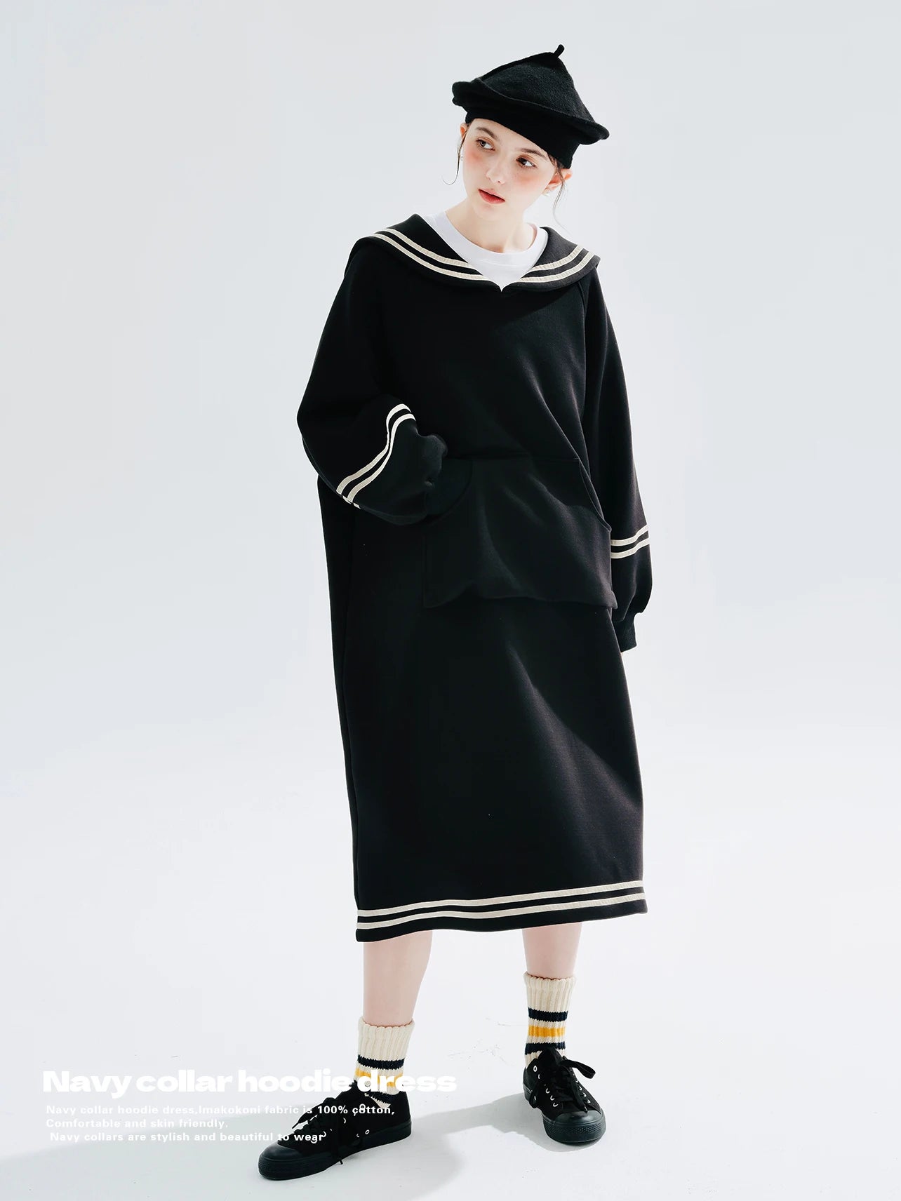 Margaux Noir Sailor Dress