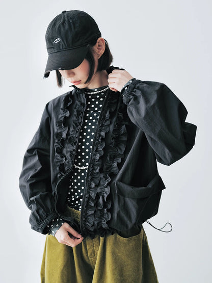 Camille Ruffle Trim Jacket