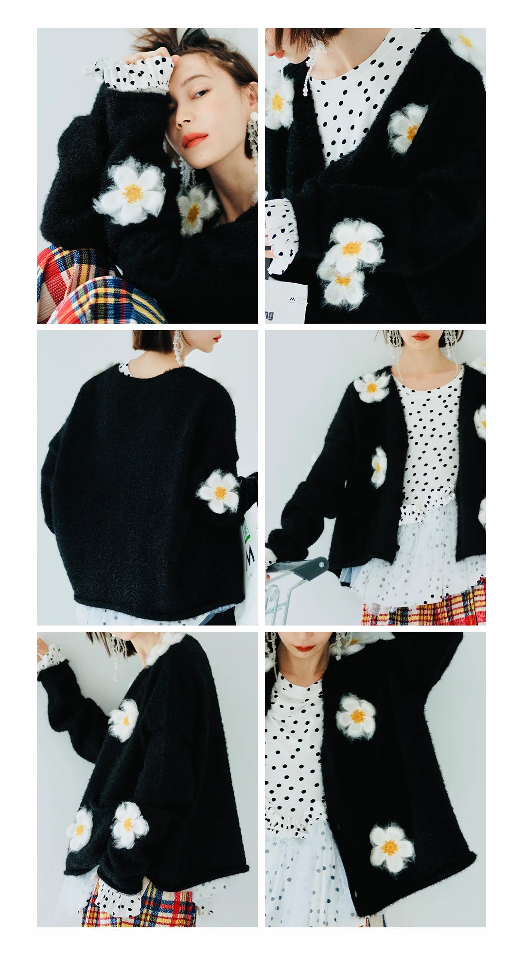 Camille Floral Accent Cardigan