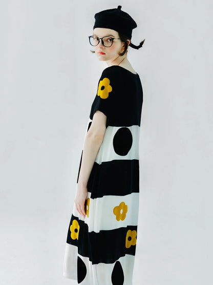 Marigold Striped Dress