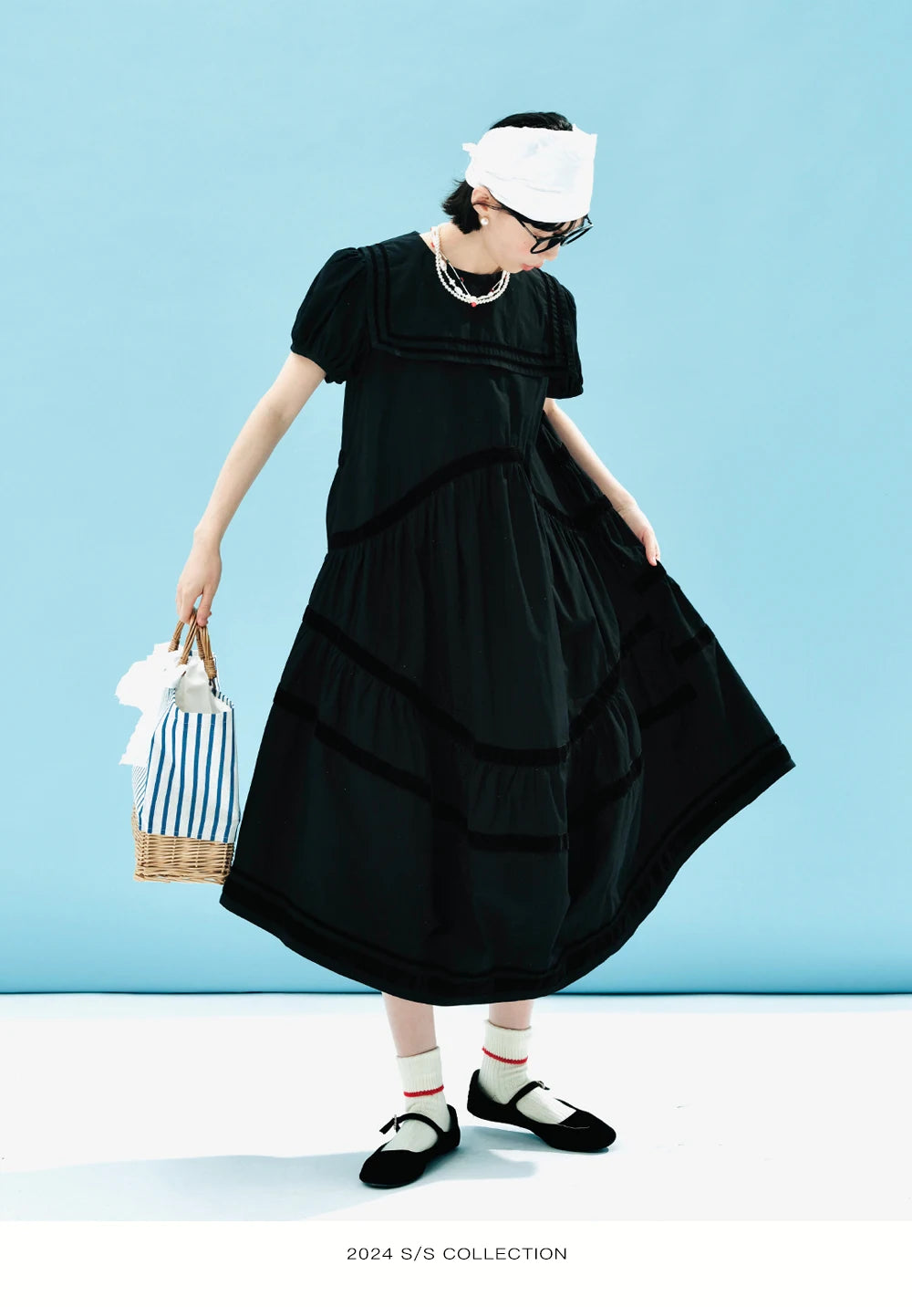 Juliette Black Tiered Dress