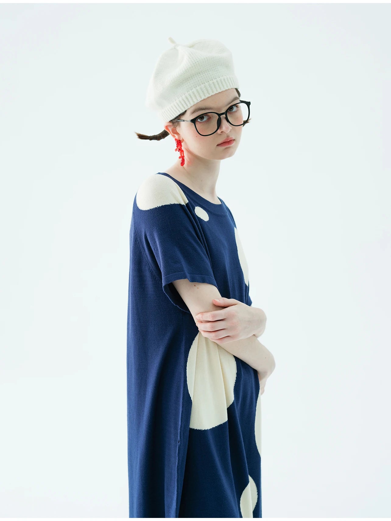 Élise Oversized Polka Dot Dress