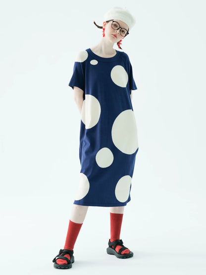 Élise Oversized Polka Dot Dress